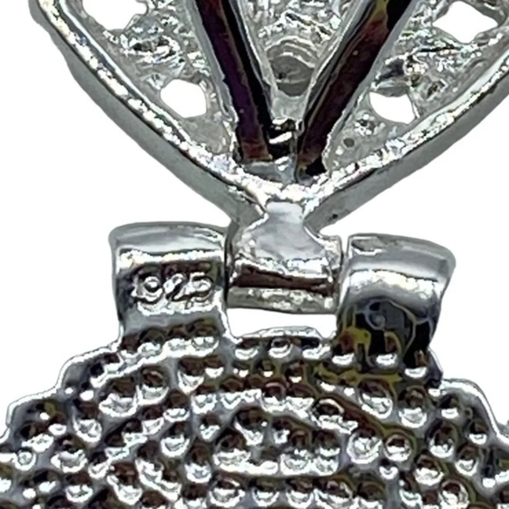 Ocean Jasper Gemstone Sterling Silver 925 Pendant 2in